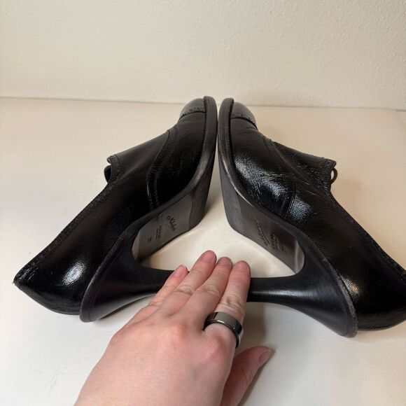 Vintage Nebuloni Lace Up Leather High Heels Size 39 - Picture 5 of 9